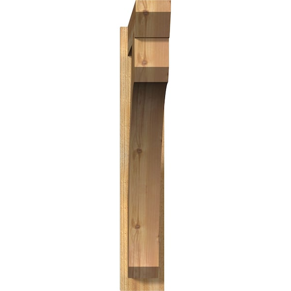 Legacy Slat Rough Sawn Outlooker, Western Red Cedar, 6W X 36D X 36H